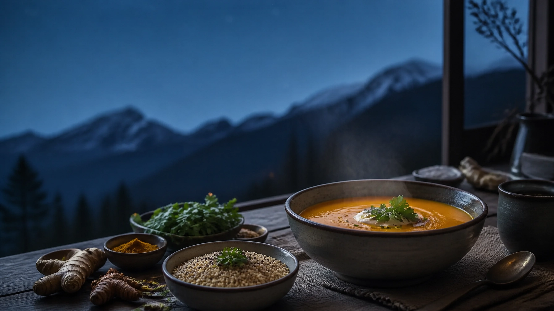 Ayurveda a la Colombiana: La cena ayurvédica — Cómo cerrar el día con una comida ligera y equilibrada usando ingredientes de nuestra tierra
