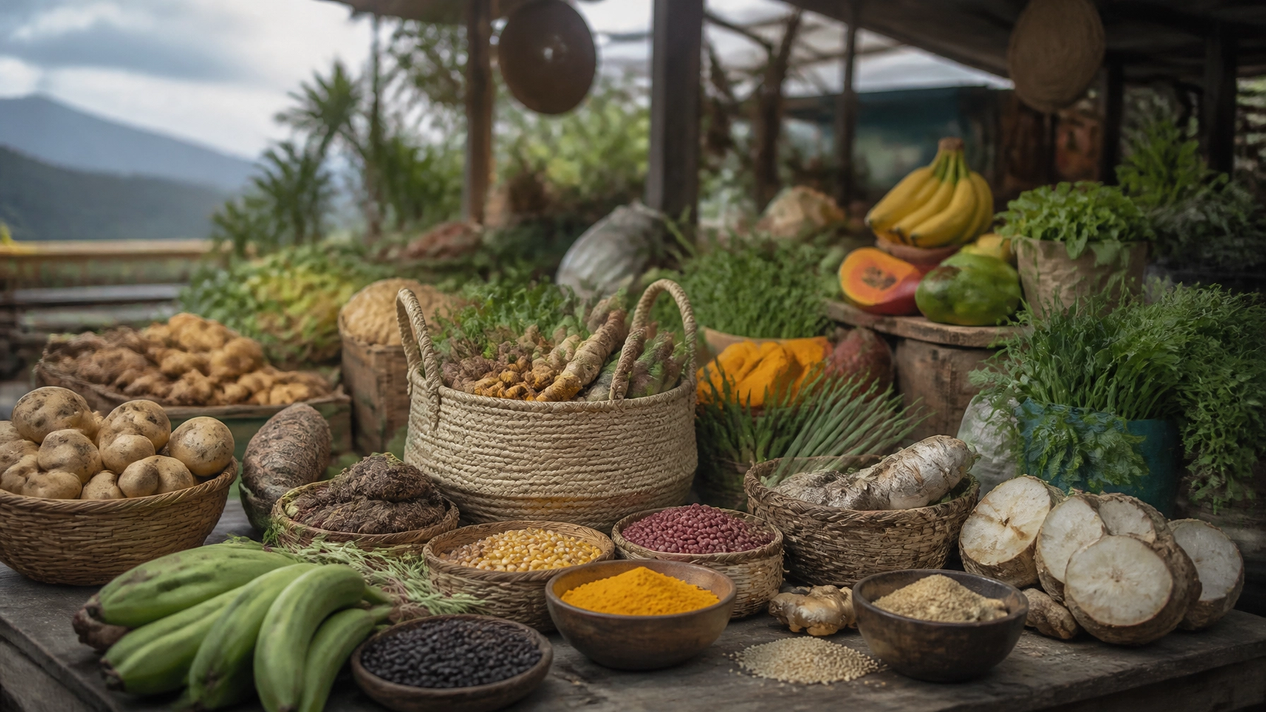 Ayurveda a la Colombiana: La despensa consciente — Cómo llenar tu mercado con ingredientes de nuestra tierra, según tu dosha, tu clima y las temporadas